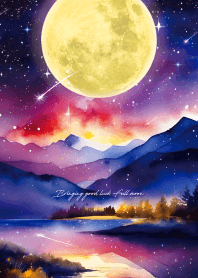 带来好运✨满月和流星22