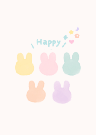 うさぎのシンプル福くる着せかえ