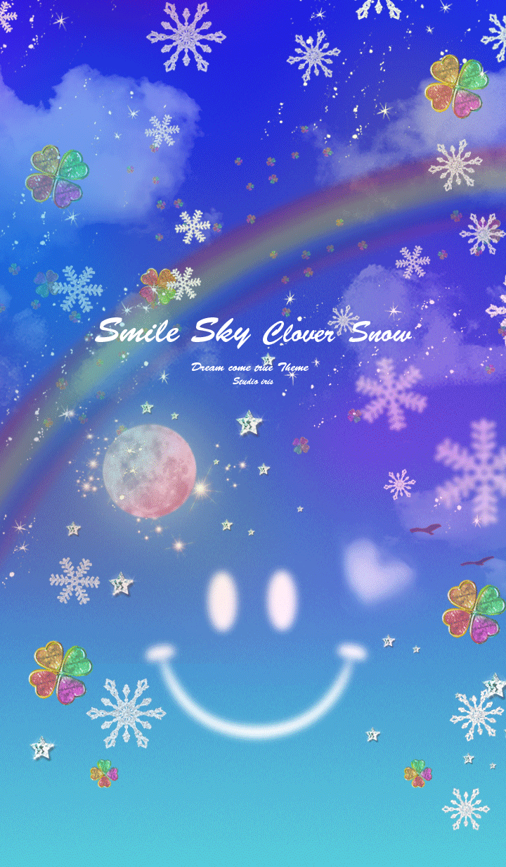 運気UP Smile Sky Strawberry moon Snow