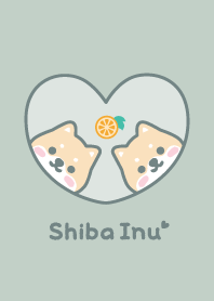 柴犬 橘子 [暗綠色]