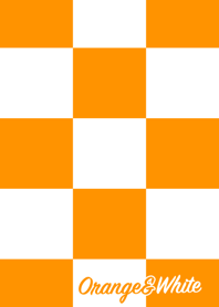 Simple Orange & White No.5