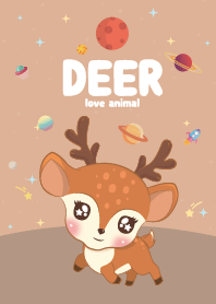Deer Cutie Galaxy Brown