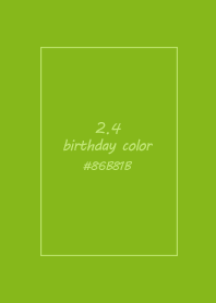 birthday color - February 4