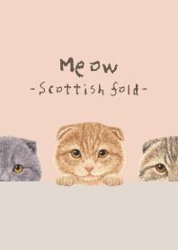 Meow - Scottish fold - SHELL PINK