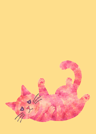 A depressed cat02 brown & yellow