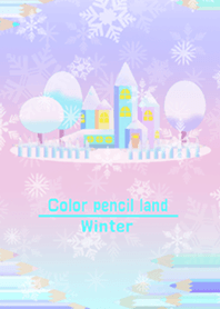 Color pencil land (winter)