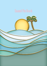 Enamel Pin Beach 85