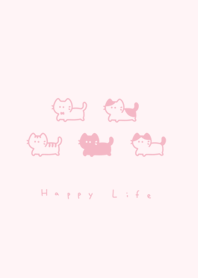 Long Cat small/dull pink