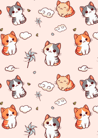 Cute cat pattern theme 9