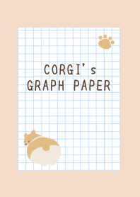 CORGI's GRAPH PAPER-PINK BEIGEj