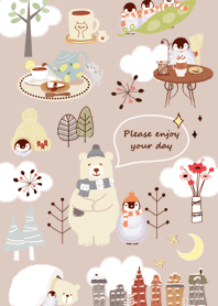 pinkbrown Nordic polar bear 08_2