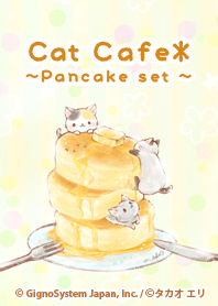 Cat cafe -pancake set-