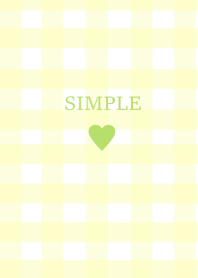 SIMPLE HEART -check kimidoriyellow-(JP)