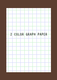 2 COLOR GRAPH PAPER/GREEN&PUR/DEEP BROWN