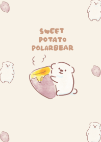simple Polar Bear sweet potato beige.