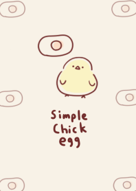 simple Chick fried egg beige