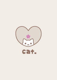 Cat Cherry blossoms - Brown
