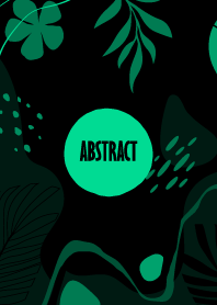 Abstract Hand Drawn Caribbean Green