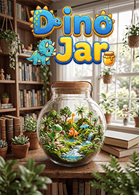 Dinosaurs in a glass jar 3