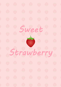Pink sweet strawberry