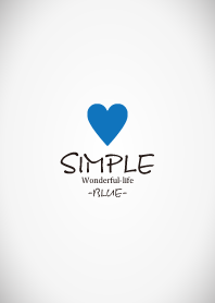 SIMPLE HEART -BLUE- THEME.