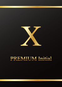 PREMIUM Initial X #Black