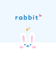 Rabbits. Glitter - Blue