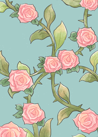 Rose garden Ver2 (Pink&Blue)