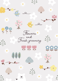Greige Flowers and fresh greenery 02_1