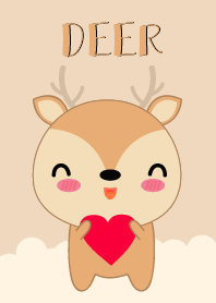 Simple Love Deer Theme