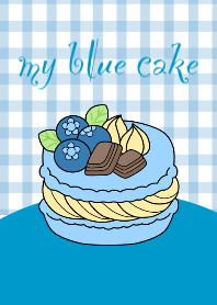 ขนมเค้กสีฟ้า