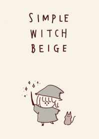 Simple witch beige.