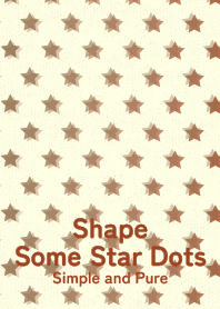 Shape Some Stars Dots Brick red