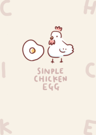 simple chicken fried egg beige