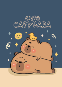 คาปิบาร่าน่ารัก : สีน้ำเงิน