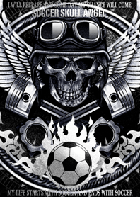 Soccer skull angel