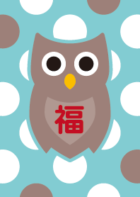 LUCKY OWL / Mint Blue