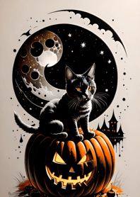 halloween cat 6D8A69