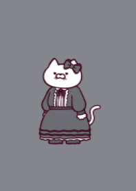 Frilly dress cat.(dusty colors10)