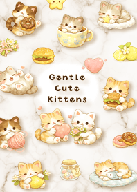 Beige, Fluffy and Happy Kitten