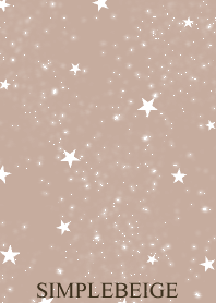 Glitter beige and stars.