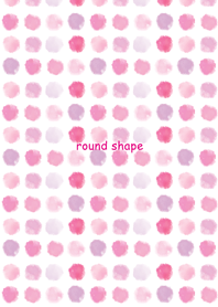 Watercolor painting/round