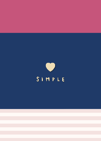 navy and pink heart