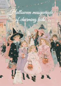 Halloween masquerade of charming kids