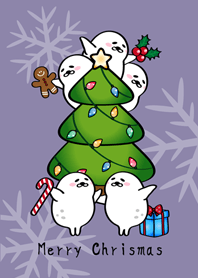 怠惰なアザラシクリスマス!(モランディ紫）