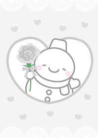 Carnation: White snowman theme 9