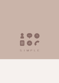 シンプル（beige brown)V.228