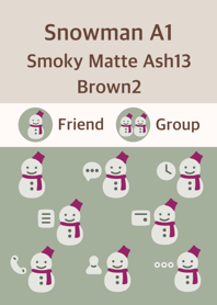 snowmanA1 smoky matte ash13 brown2