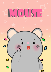 Love So Cute Grey Mouse Theme