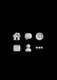 ふんわりシンプル / 黒